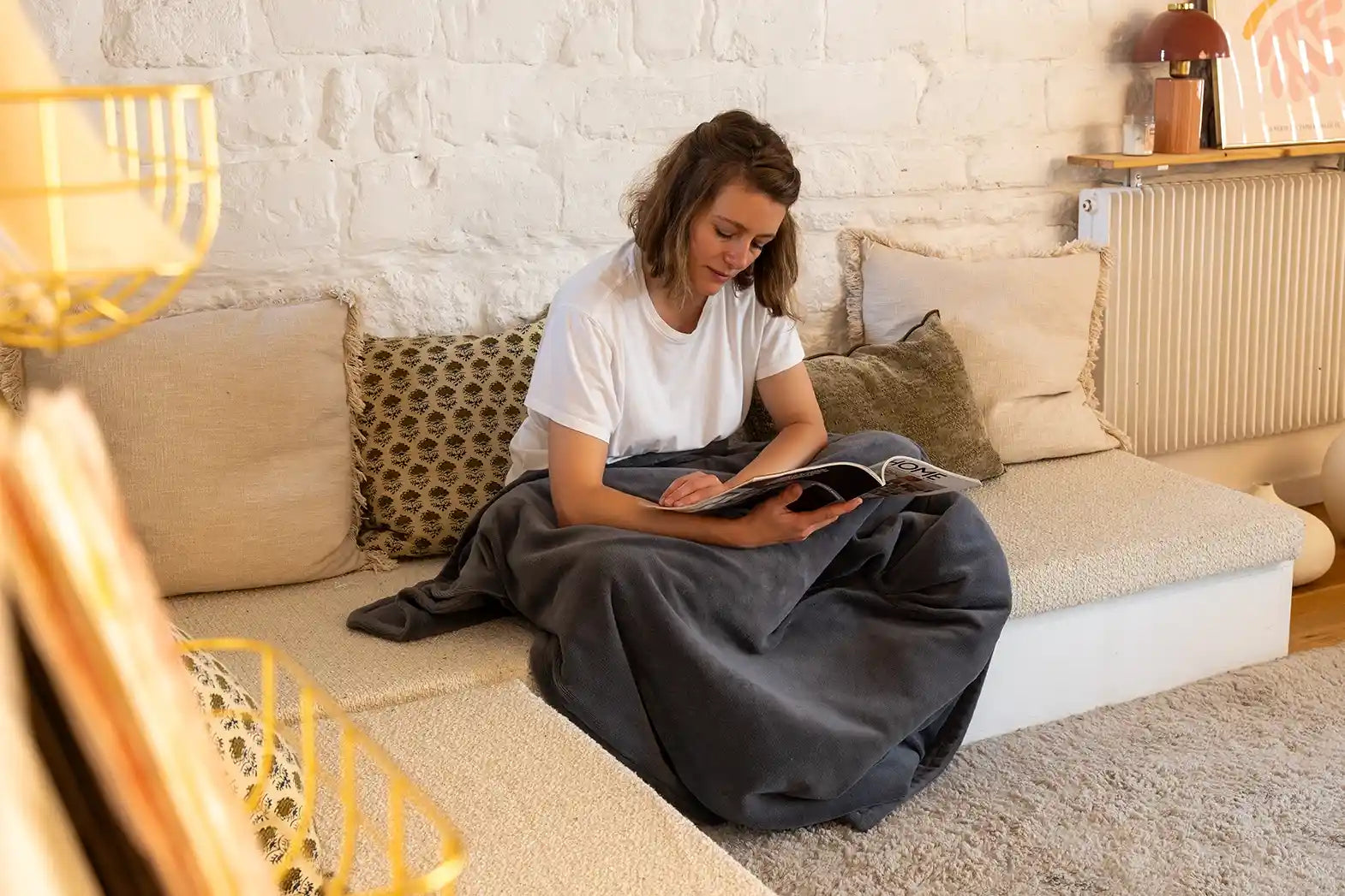 Plaid Chauffant COZY- Solution de chaleur douce