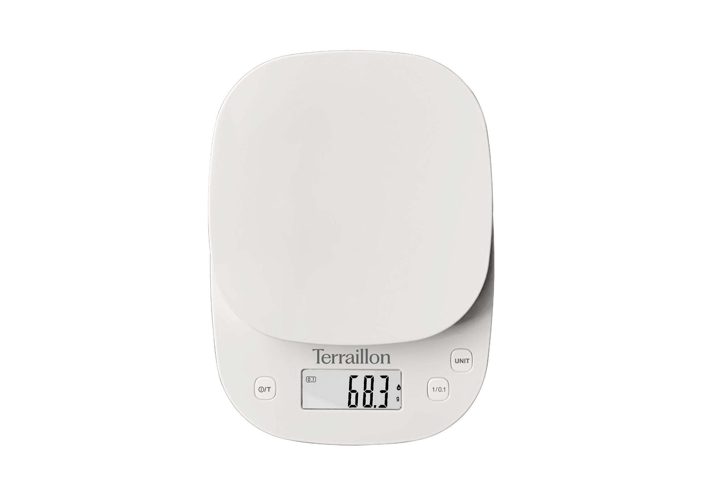 Balance de cuisine PRECISION pour pesée exacte vue de face