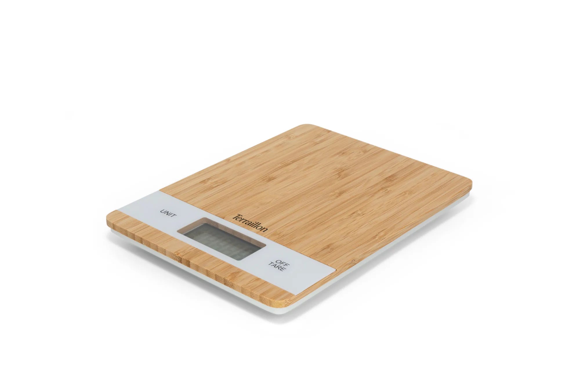 BAMBOO USB - Balance de cuisine en bambou naturel et sans pile