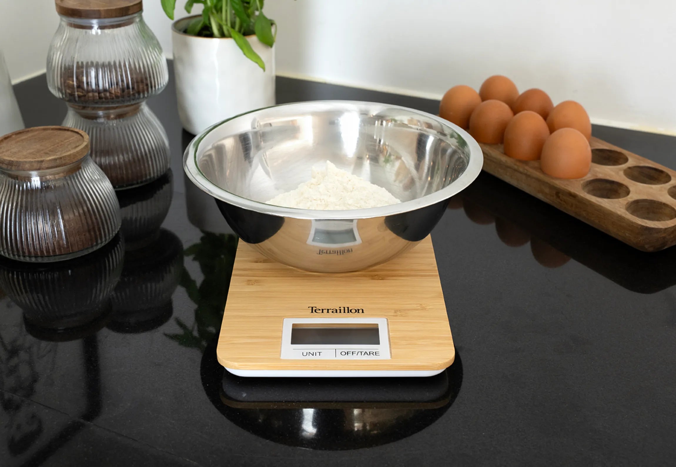 BAMBOO - Balance de cuisine écologique en bambou naturel