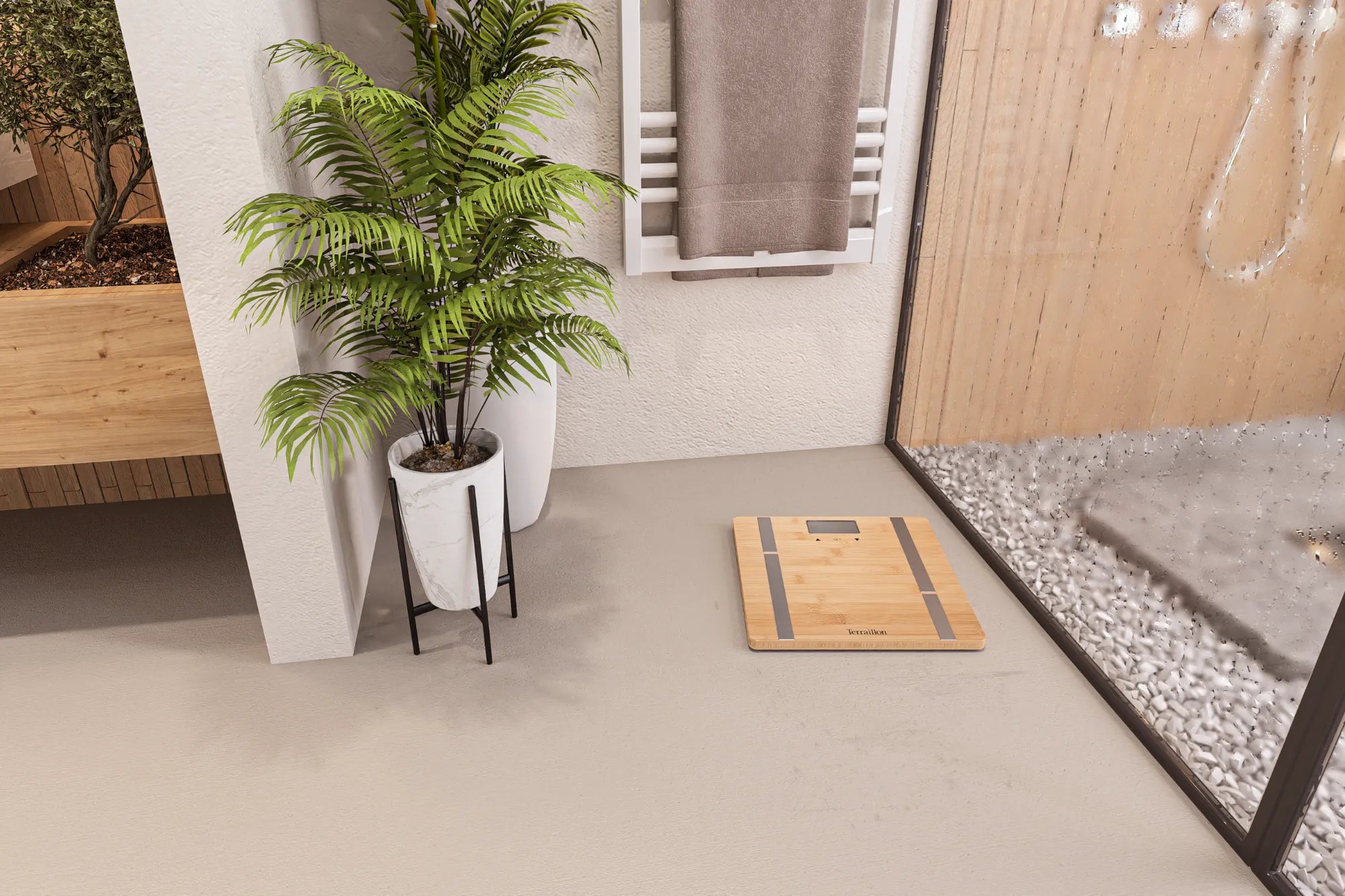 Bamboo Fit pèse personne salle de bain