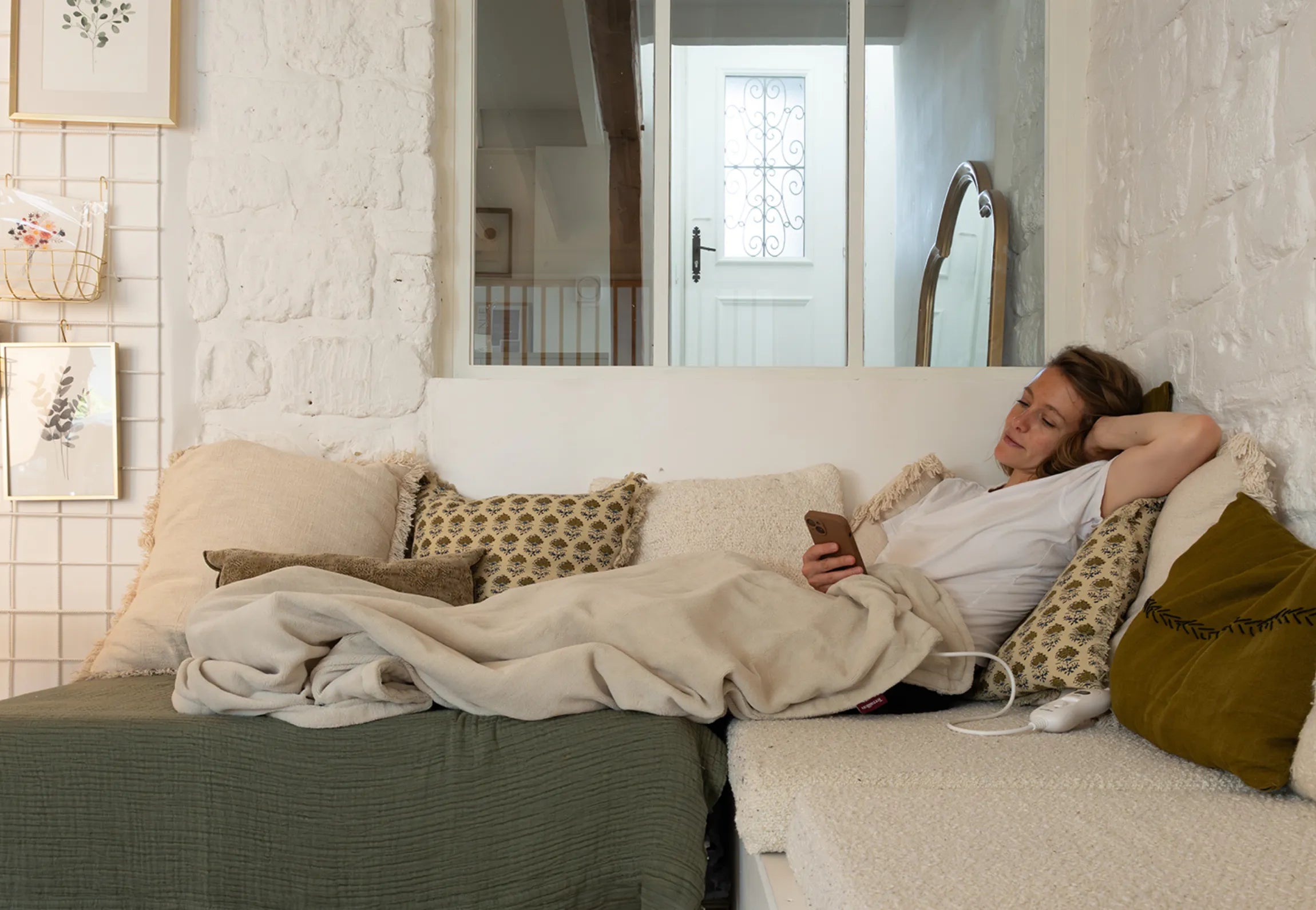 Plaid Chauffant COZY- Solution de chaleur douce