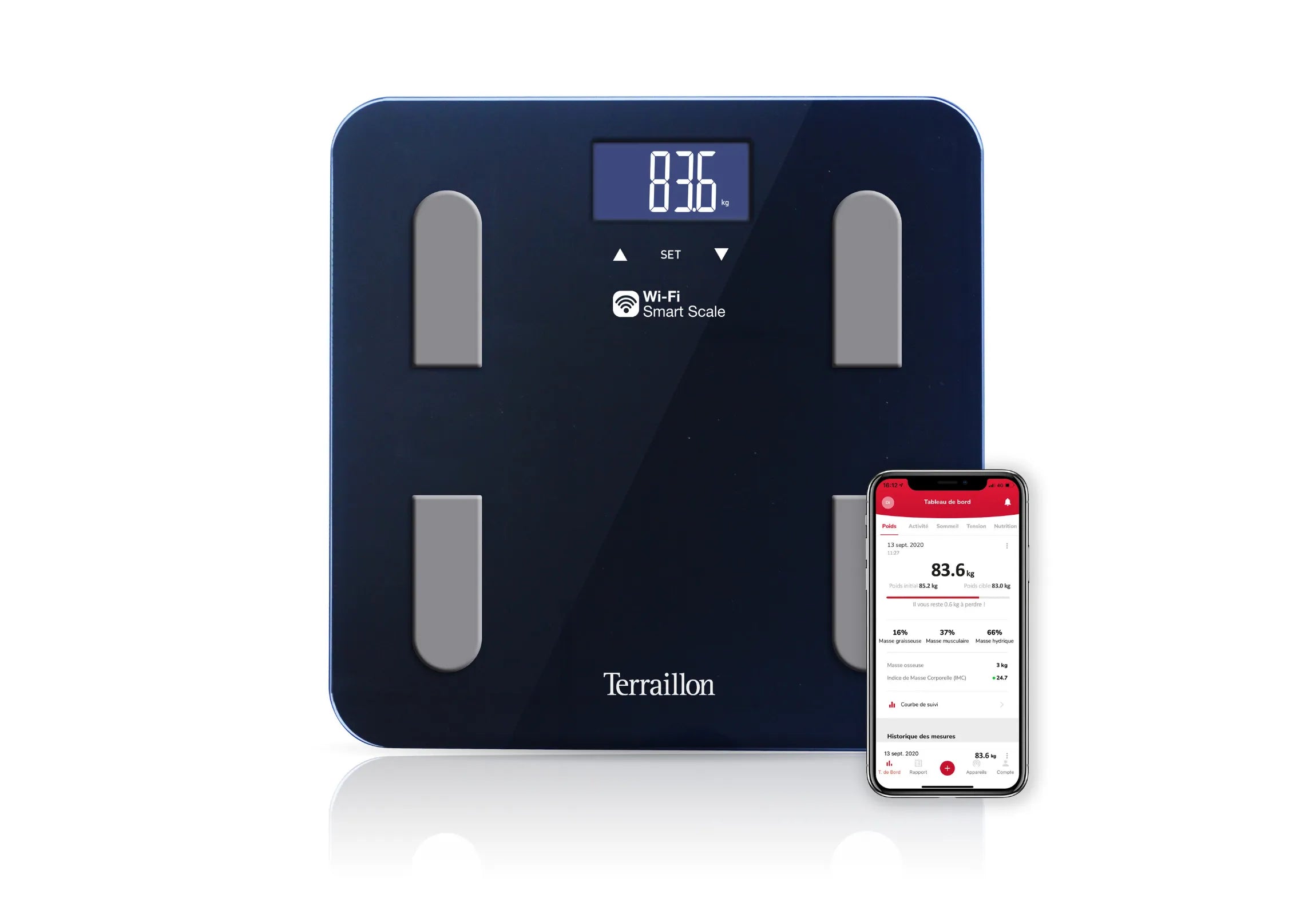 FIT COACH - Pèse-personne connecté WIFI