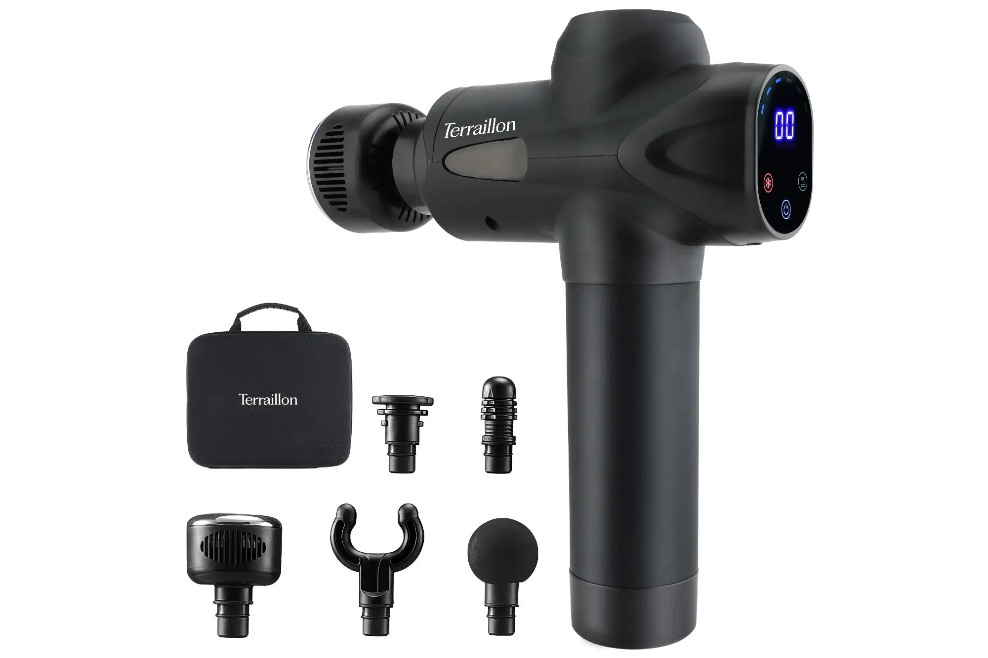 GUN MASSAGER EXPERT - Pistolet de massage avec embout chaud & froid