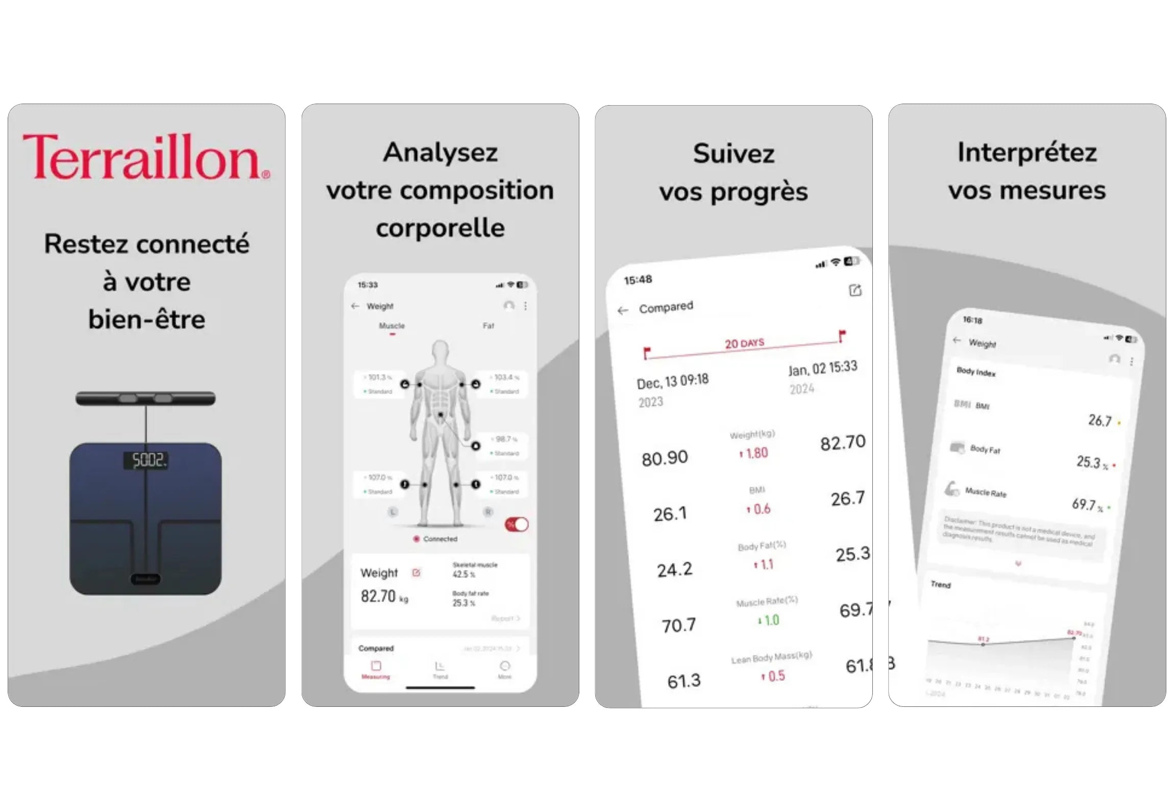 MASTER COACH EXPERT - Pèse-personne 8 électrodes connecté WIFI