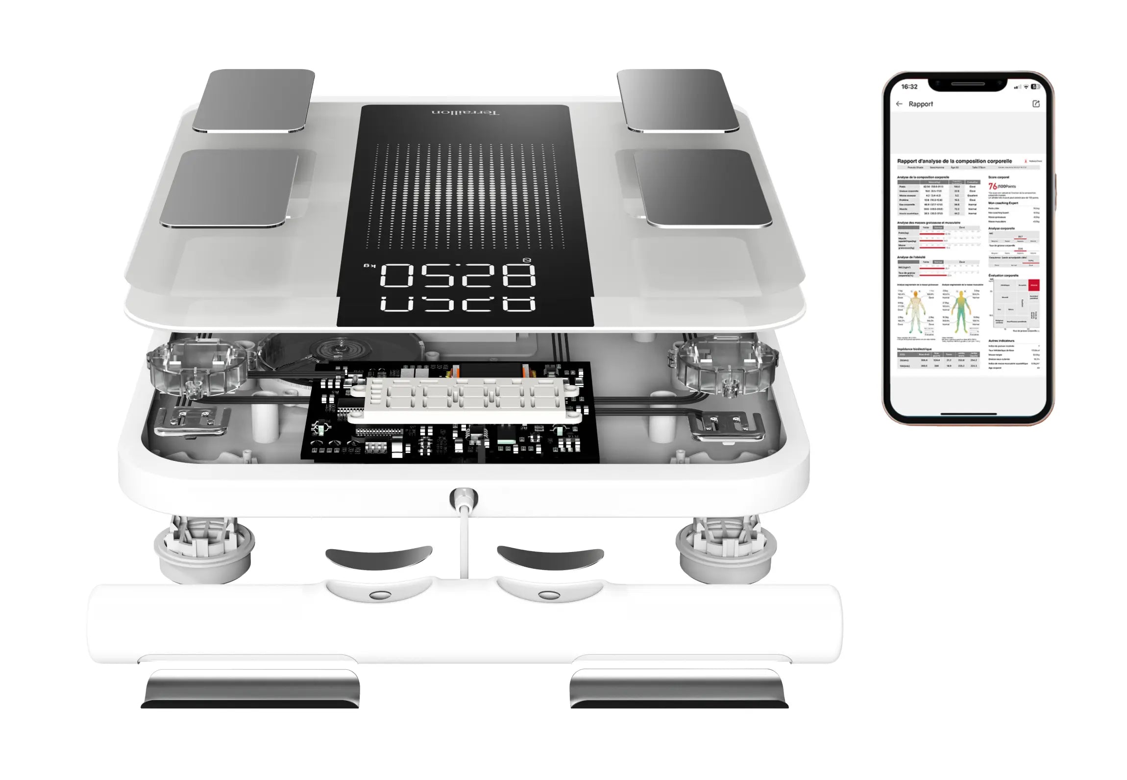 WEIGHT EXPERT - 8-Elektroden-Körperanalysewaage BLUETOOTH
