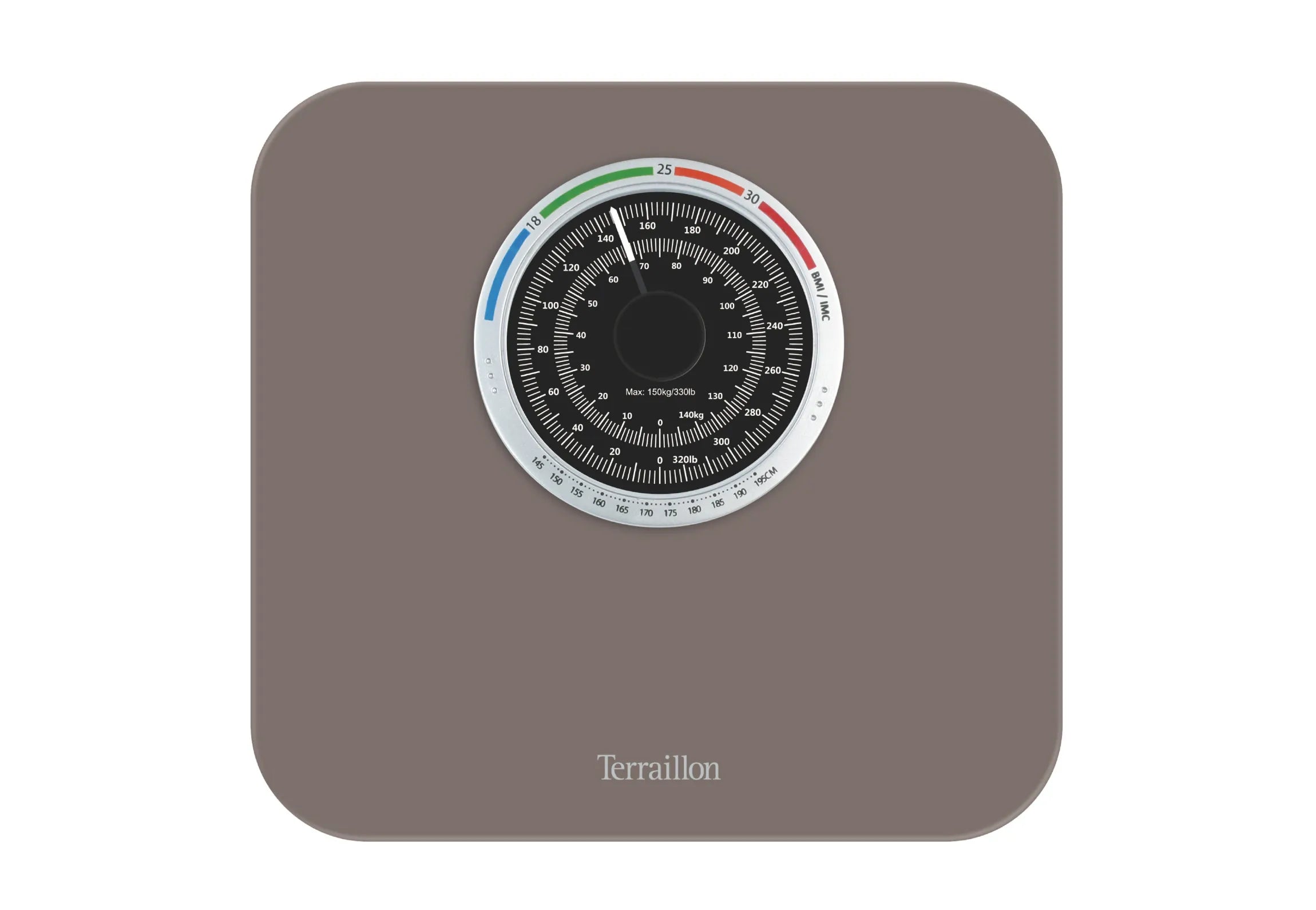 Pèse-personne mécanique NAUTIC UP avec fonction IMC vue de face