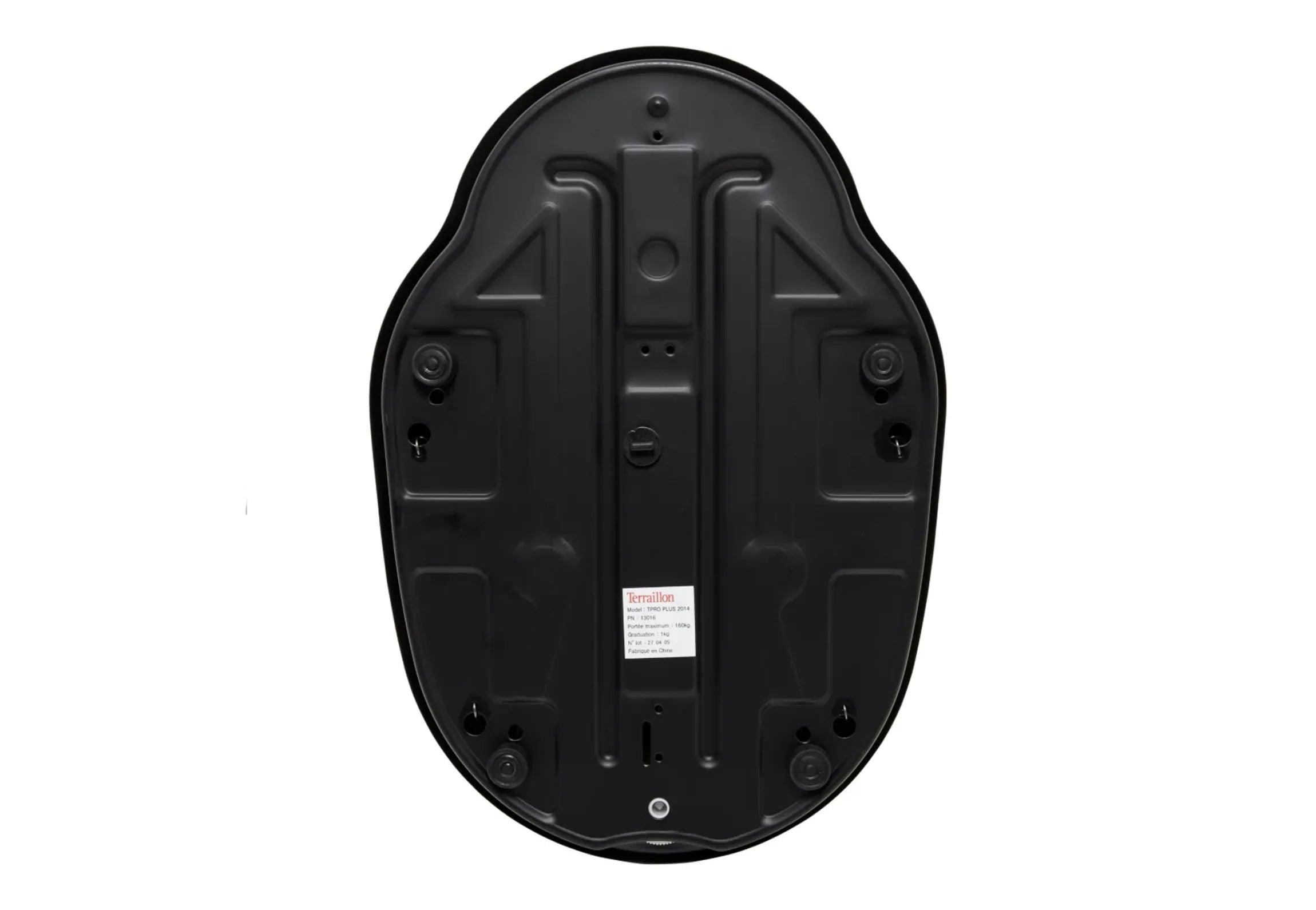 Pèse-personne mécanique T PRO PLUS avec revêtement anti-dérapant vue de dessous