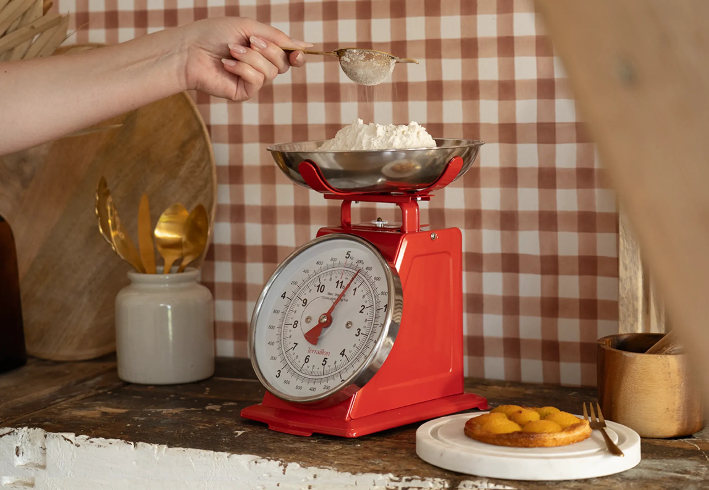 Trad 500 ROUGE - Balance de cuisine mécanique