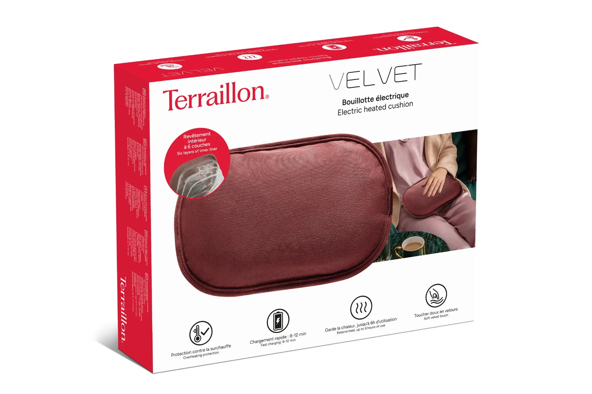 Bouillotte électrique VELVET – Chaleur douce & design cocooning