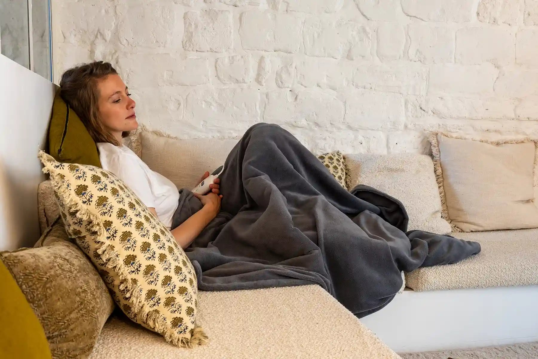 Plaid Chauffant COZY- Solution de chaleur douce