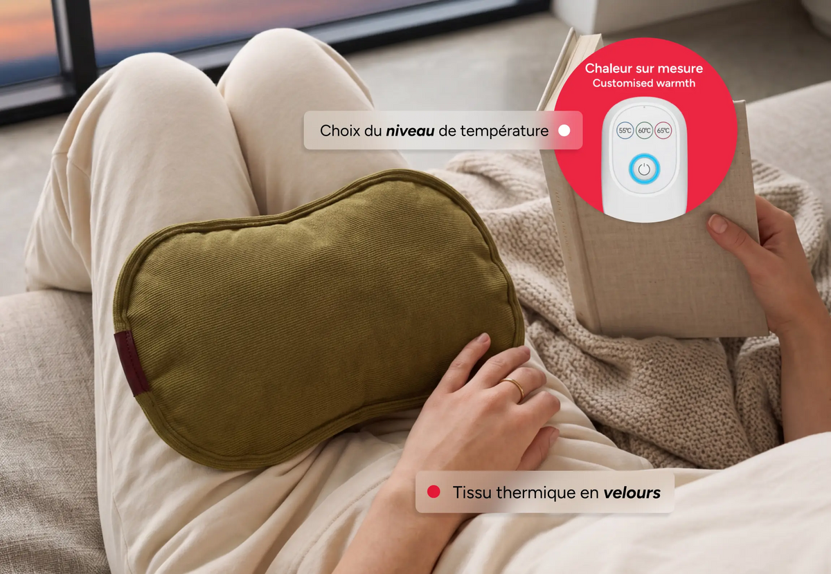 Bouillotte électrique VELVET FLOW - Chaleur douce et modulable