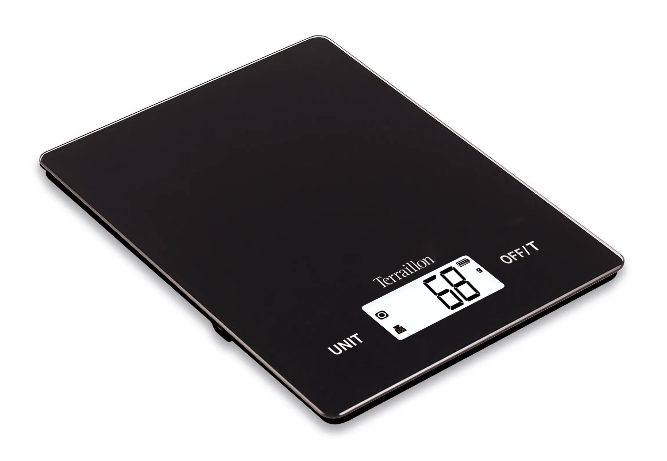 Balance de cuisine Smart USB sans pile précise et compacte vue de côté