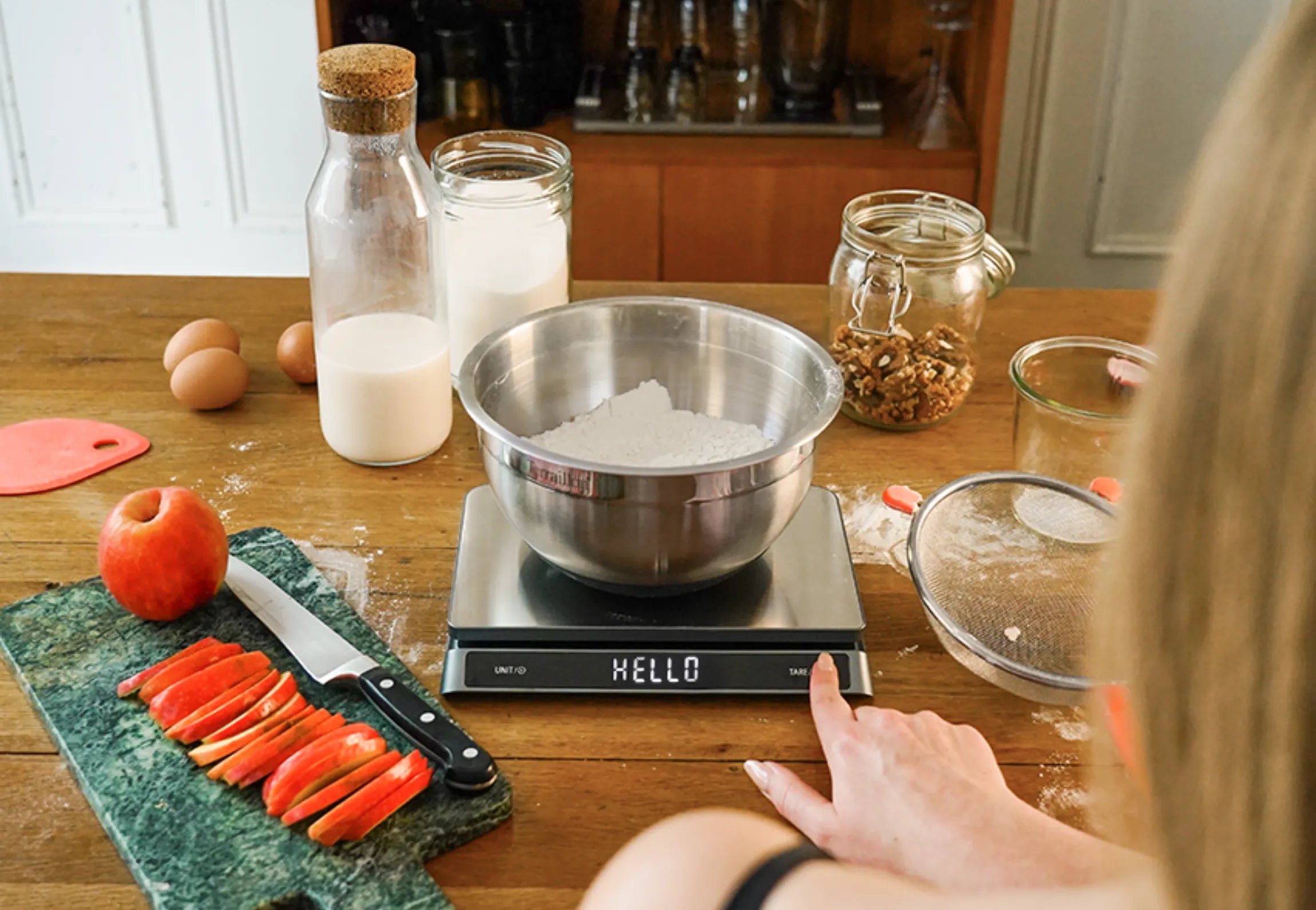 Balance électronique sans pile Pro USB 15 pesée précise vue de devant 