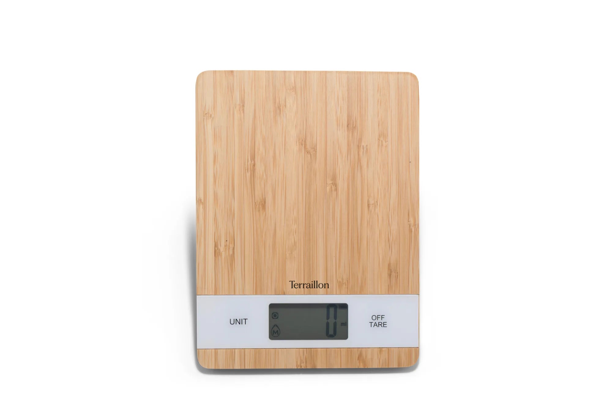 Bamboo USB balance de cuisine sans piles