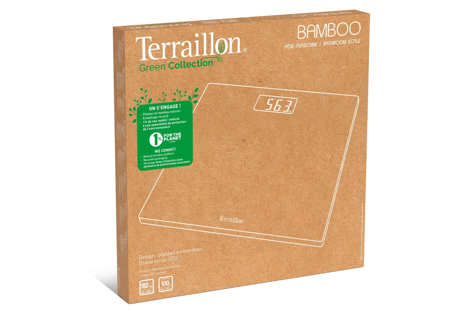 Bamboo packaging recyclé