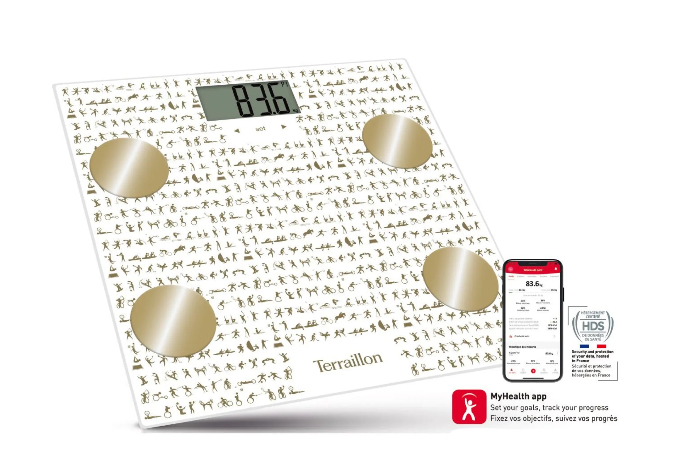 BODY ATHLETE CONNECT – Körperfettwaage mit Bluetooth-Verbindung