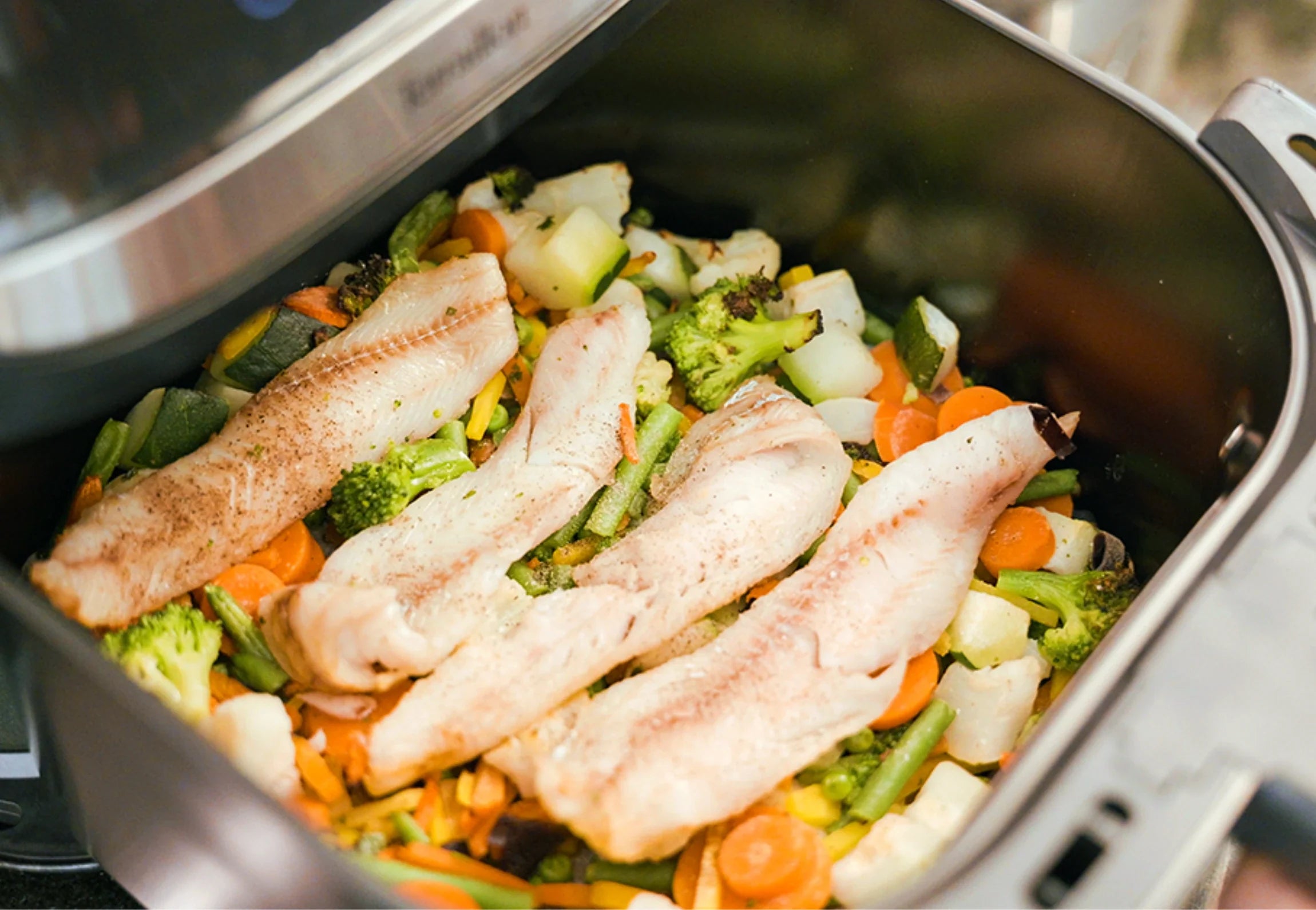 COOK & FRY SMART - Friteuse sans huile balance intégrée