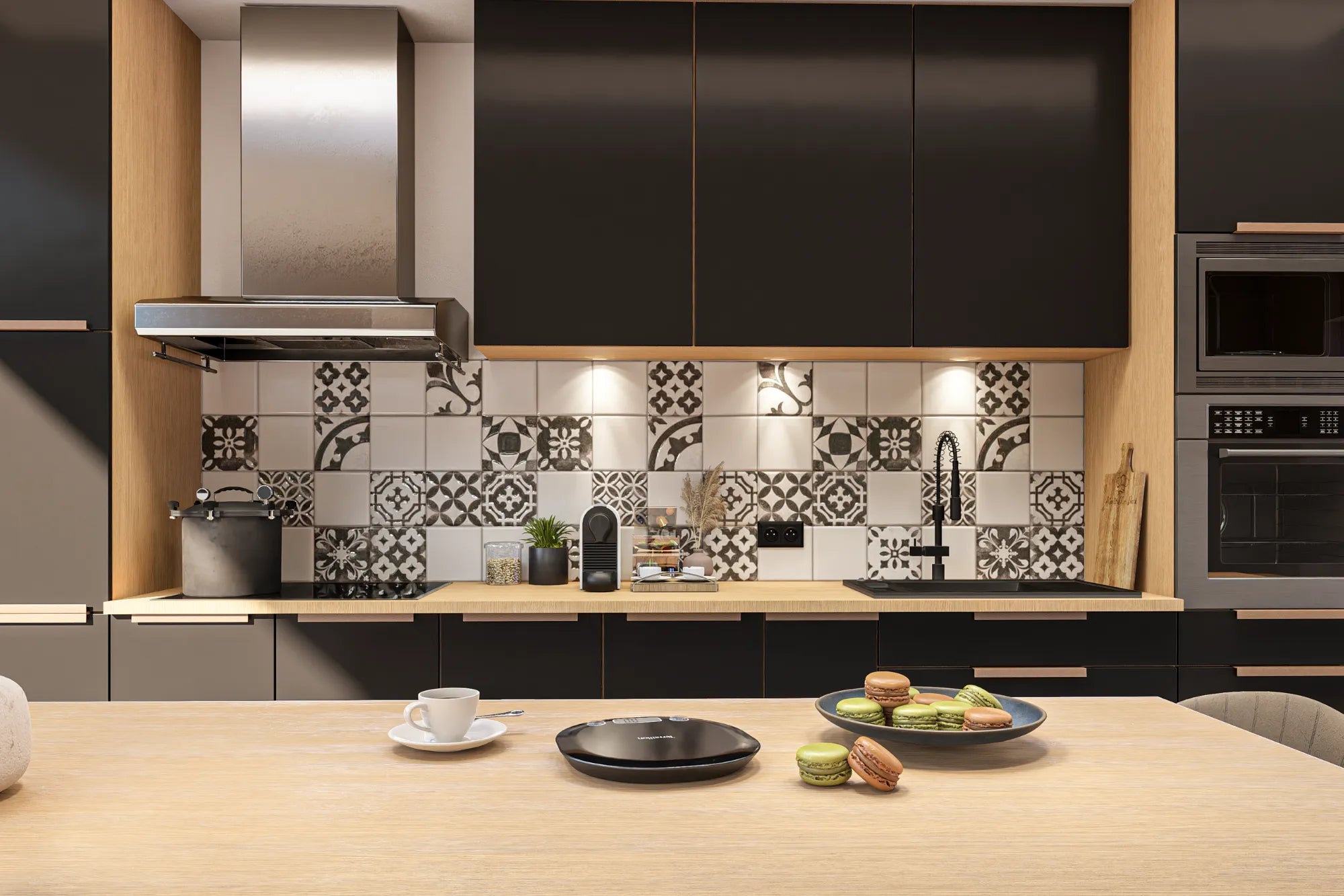 MACARON + NOIR INTENSE - Balance de cuisine électronique