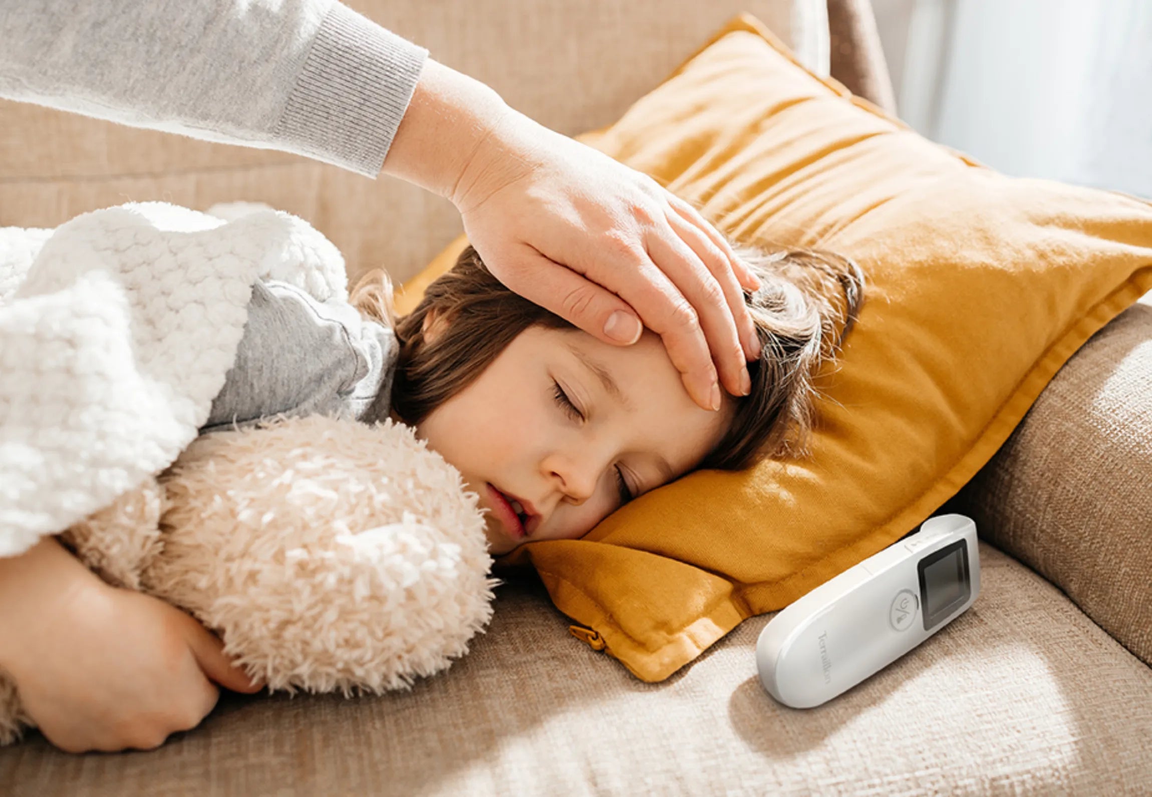 Thermomètre infrarouge sans contact THERMO CONTROL visuel mal de tête 