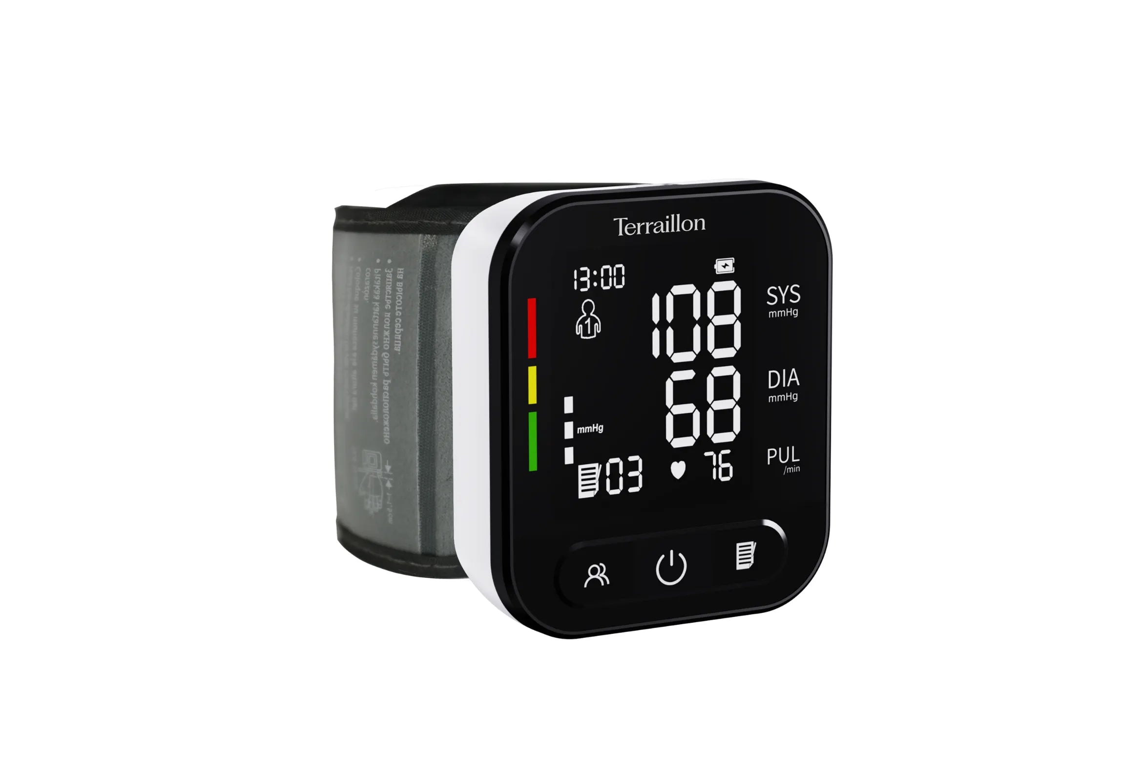 Tensiomètre poignet TP251 mesure précise de la tension artérielle vue écran 