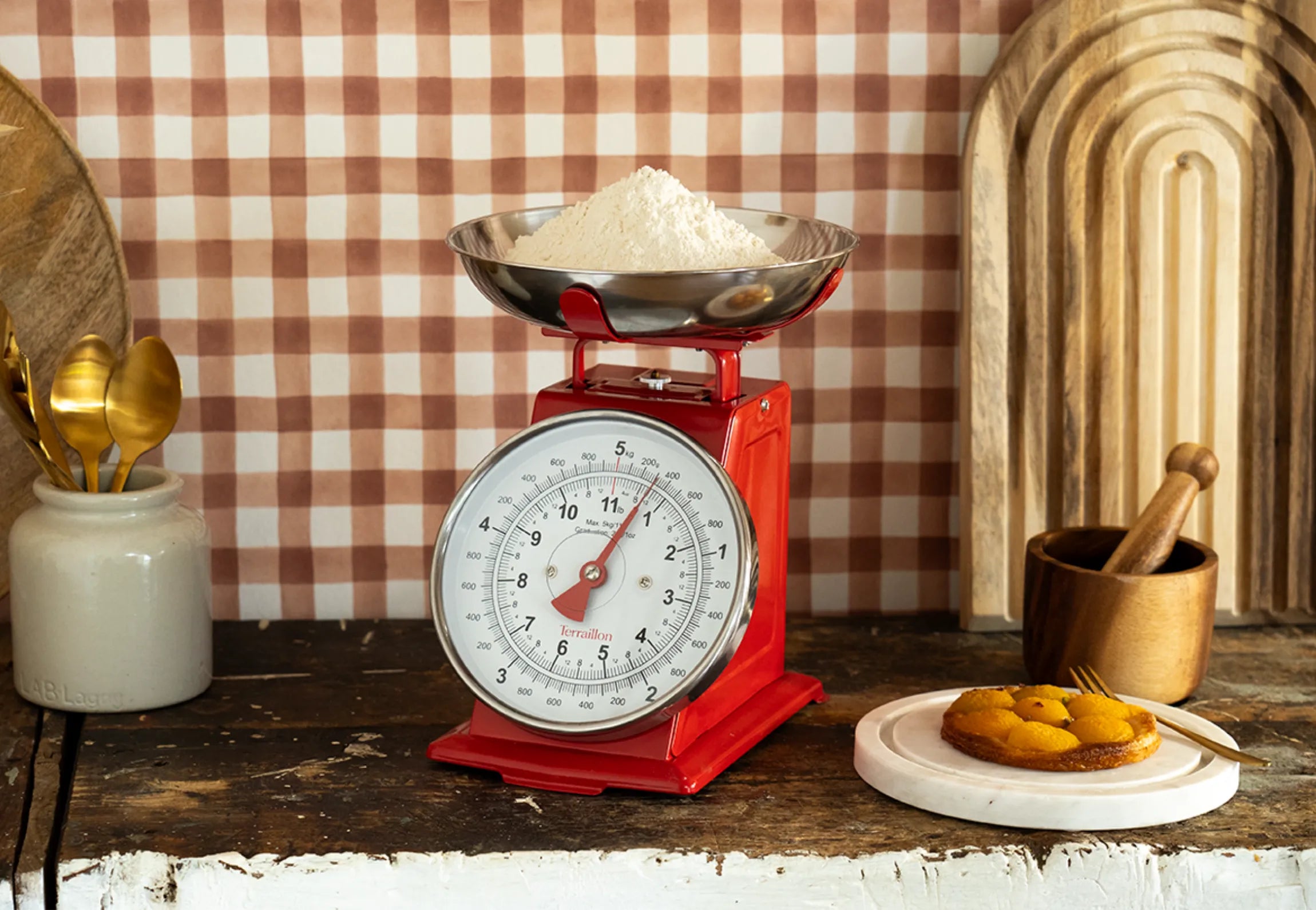 Trad 500 ROUGE - Balance de cuisine mécanique